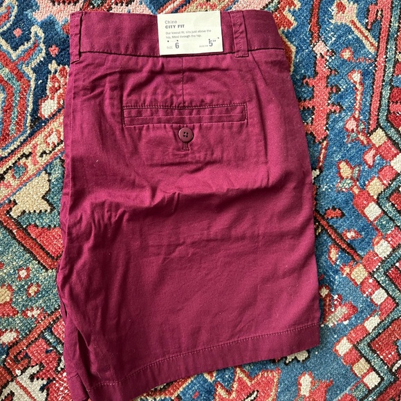 J Crew Chino City Fit Shorts Women's size 6 - 5" inseam NWT 100% Cotton - Picture 4 of 4